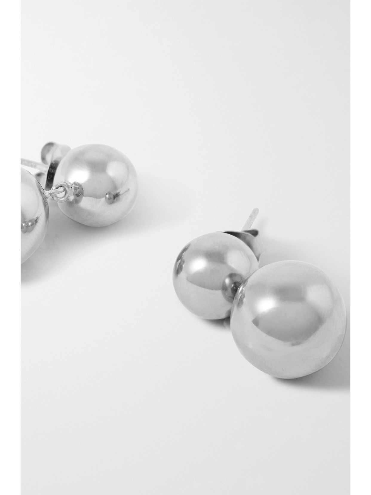 Lie Studio The Caroline Silver Earrings In Silver