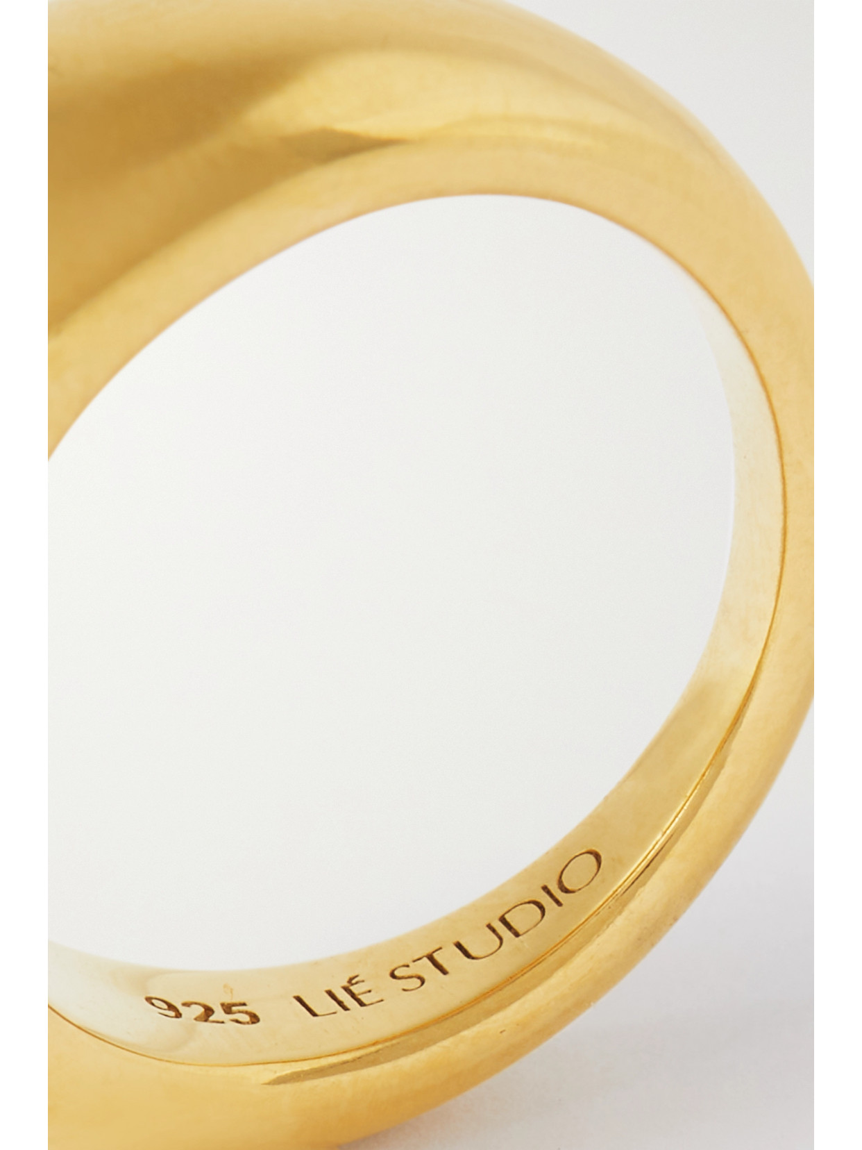 Shop Lie Studio The Anna Gold-plated Ring