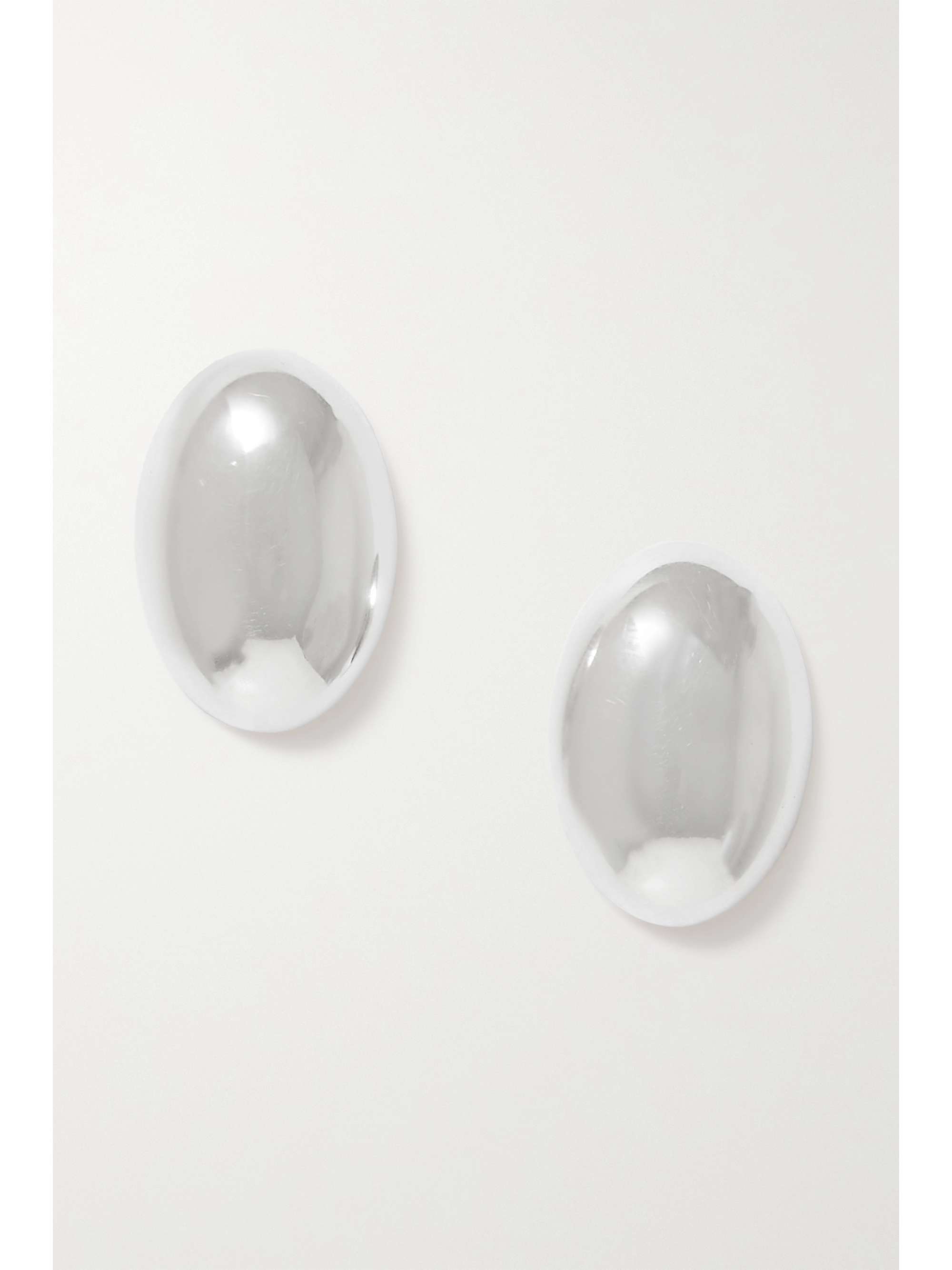 White clearance silver earrings