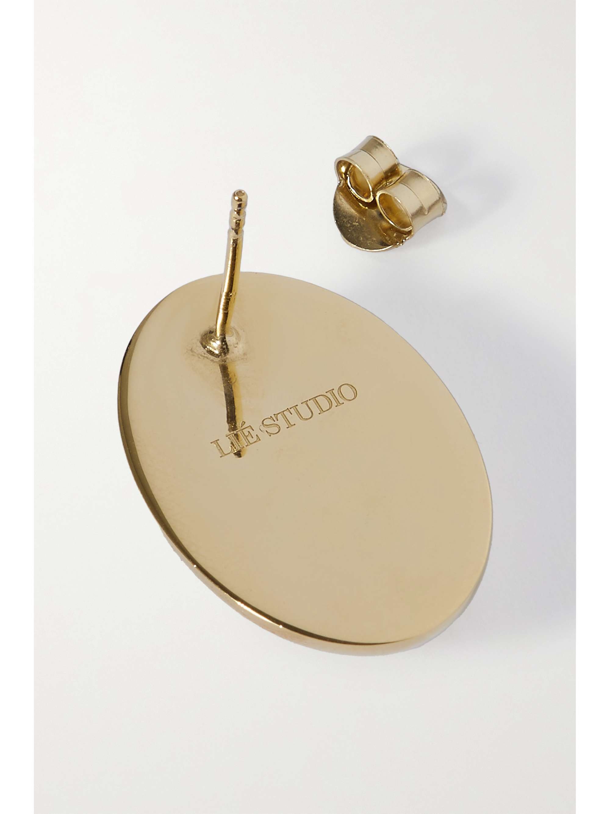 LIÉ STUDIO The Camille gold-tone earrings