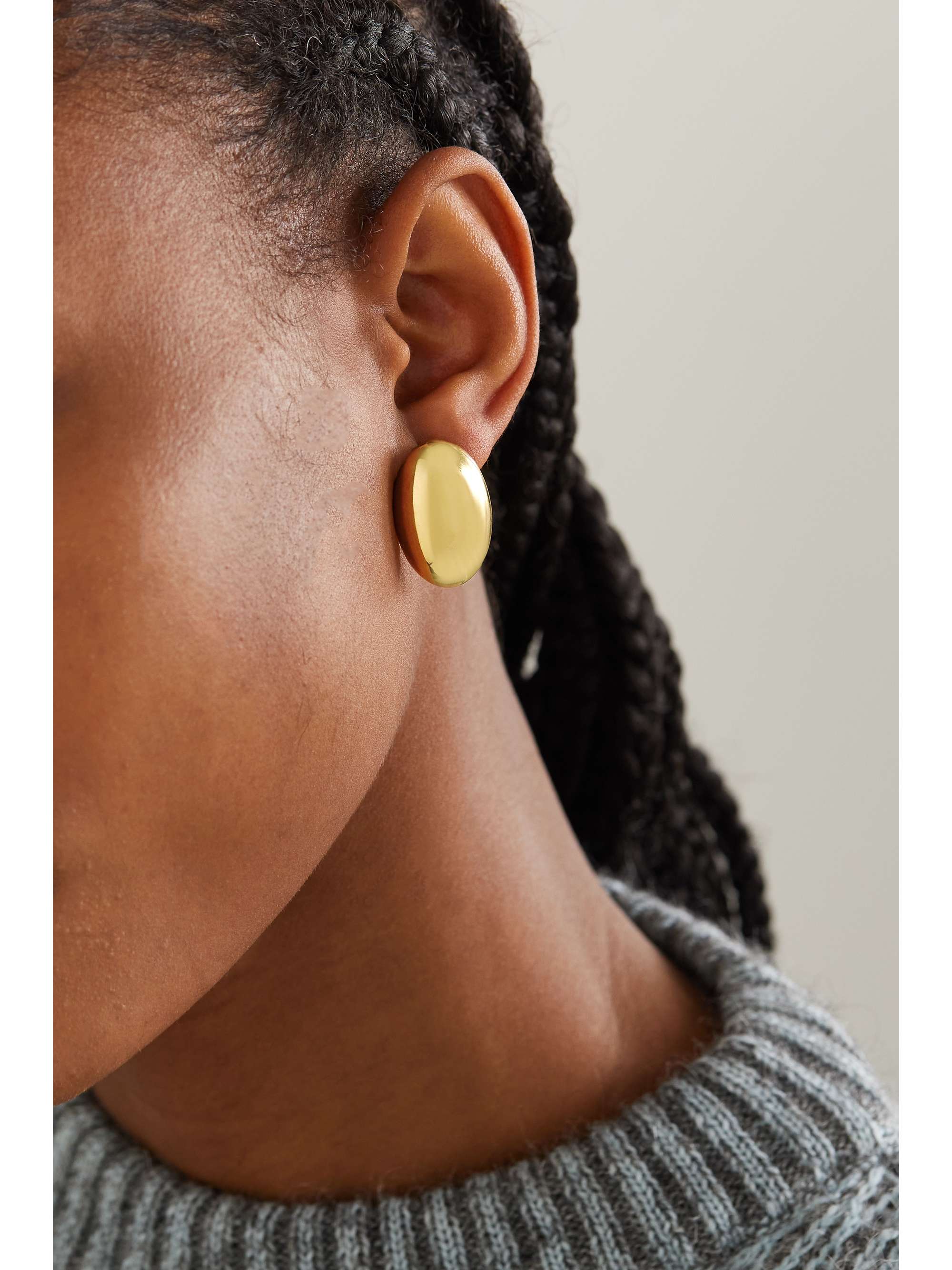 LIÉ STUDIO The Camille gold-tone earrings