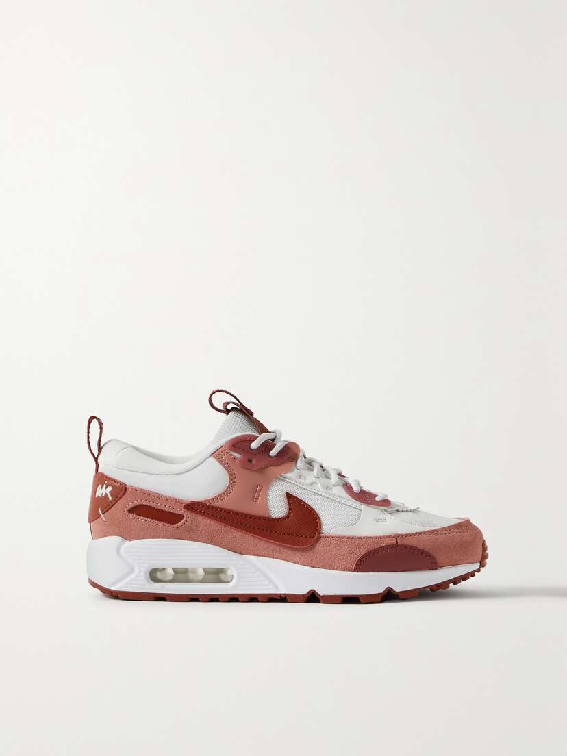 Nike Air Max 90 Futura Leather-trimmed Suede And Mesh Sneakers