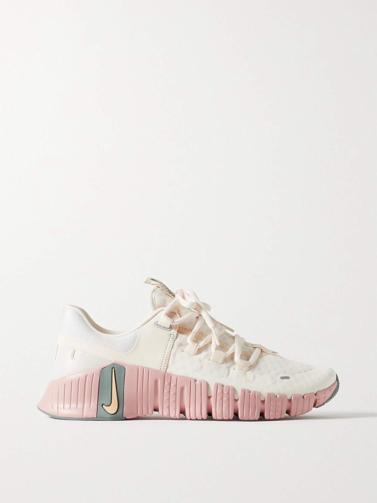 Nike - Free Metcon 5 Rubber-trimmed Mesh Sneakers - Ivory