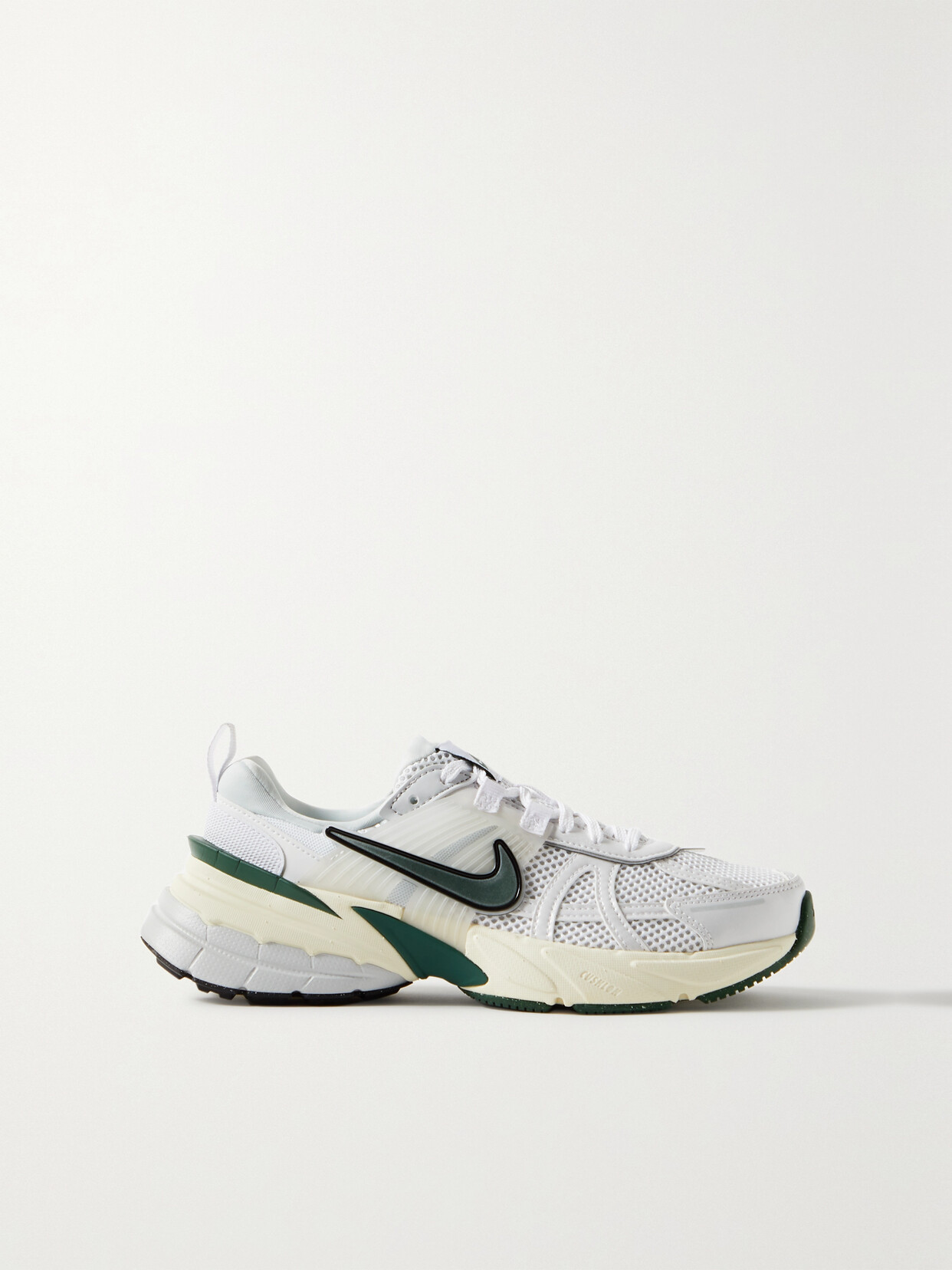 Nike - V2k Rubber-trimmed Leather And Mesh Sneakers - White