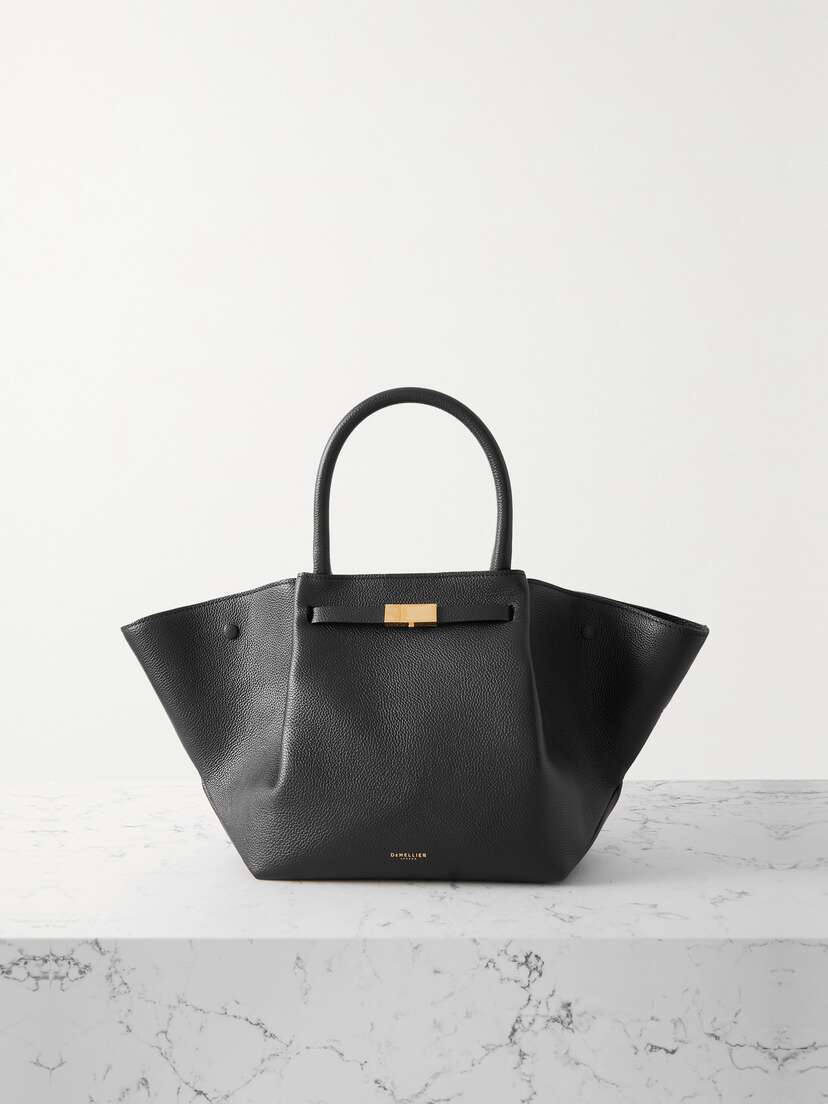 DeMellier The New York Midi Textured-leather Tote