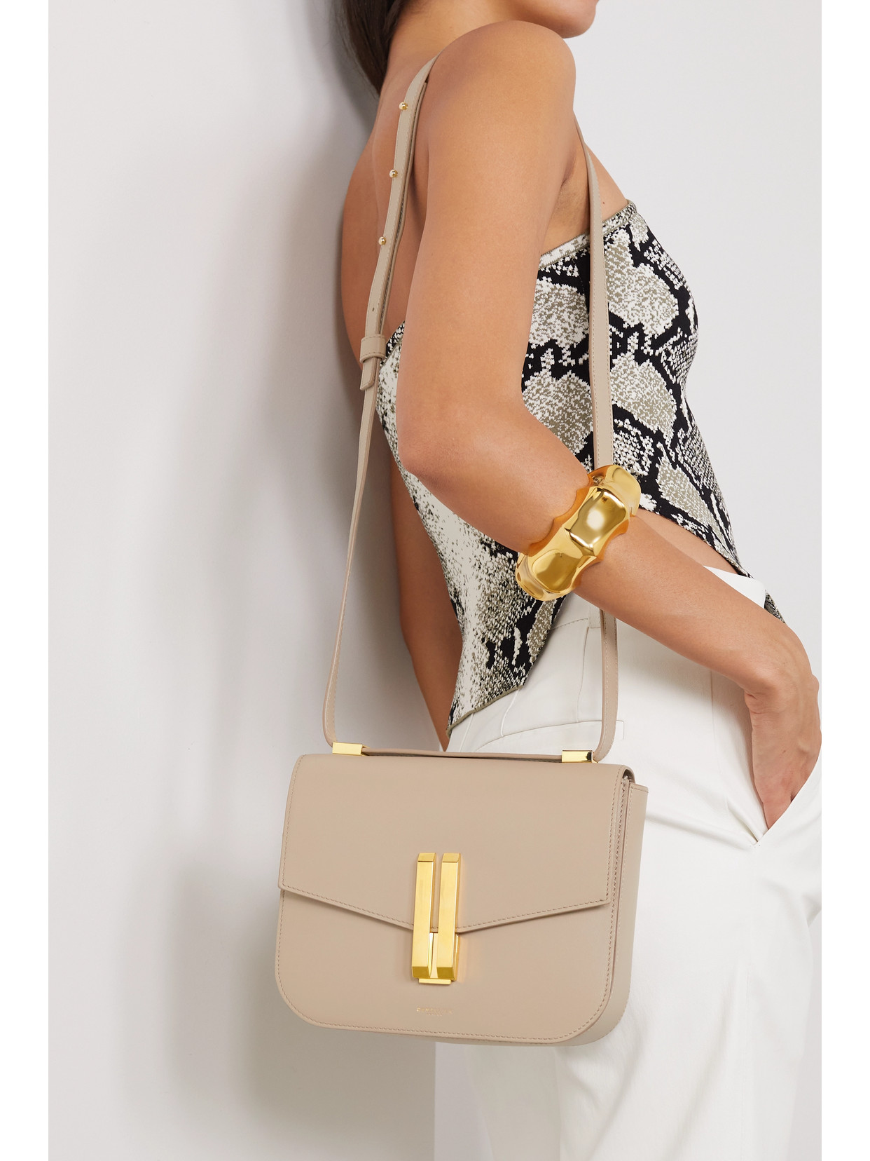 DEMELLIER VANCOUVER LEATHER SHOULDER BAG 