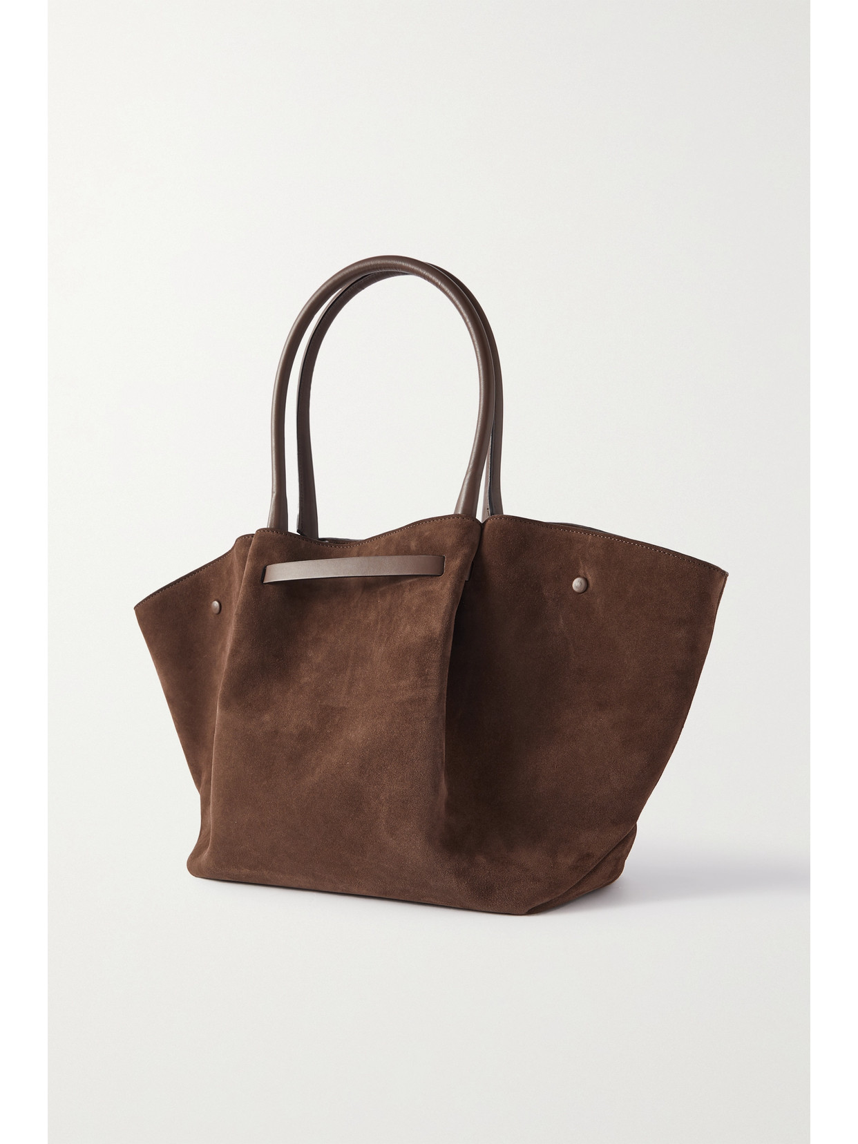 Demellier New York Suede Tote Bag In Brown