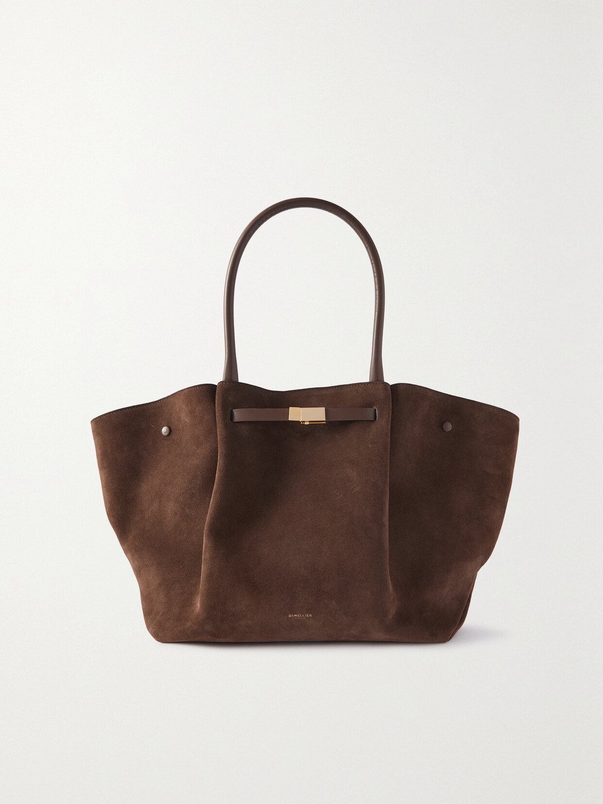 DeMellier - + Net Sustain New York Large Suede Tote - Brown