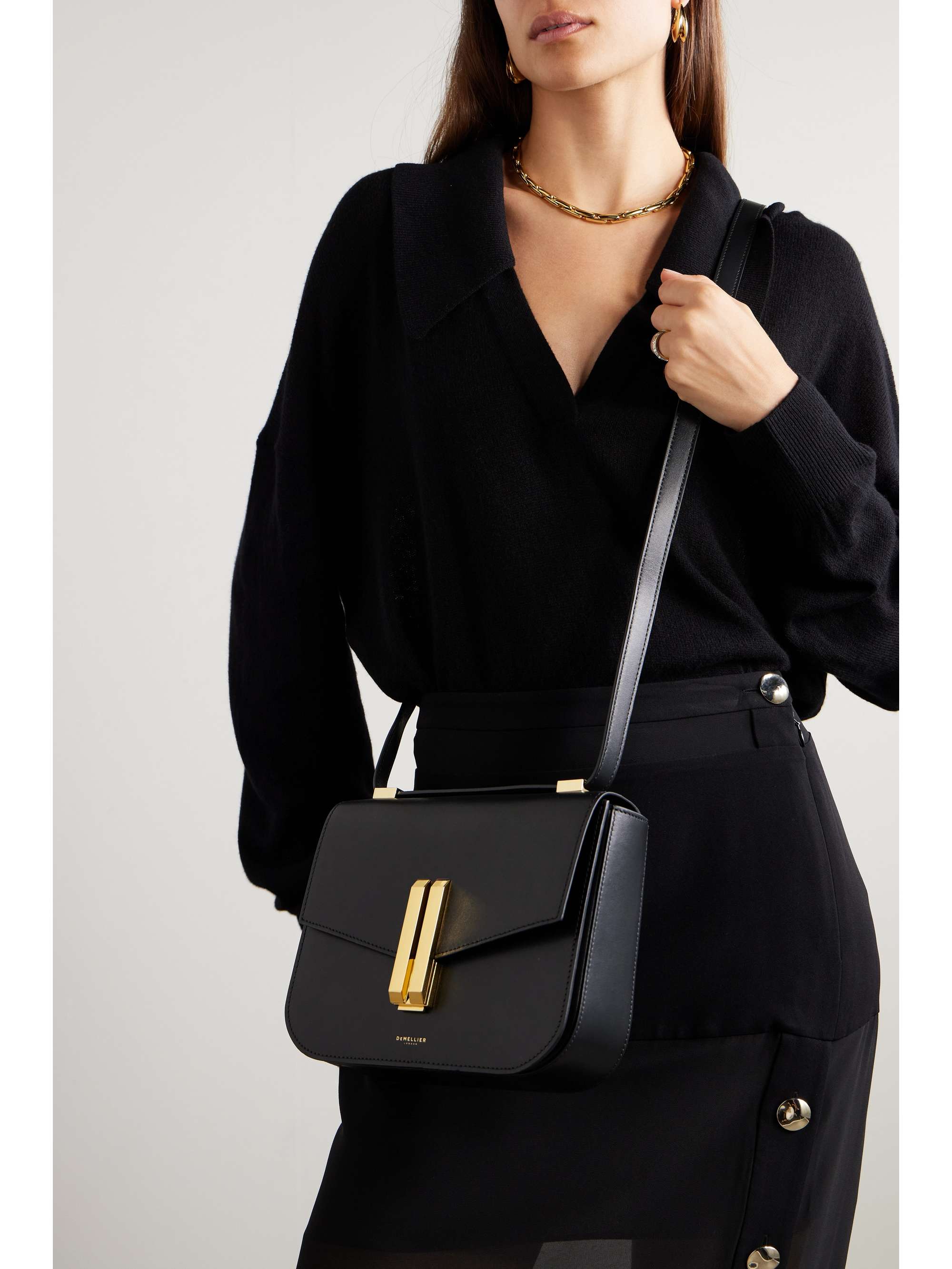 DEMELLIER + NET SUSTAIN Vancouver leather shoulder bag | NET-A-PORTER