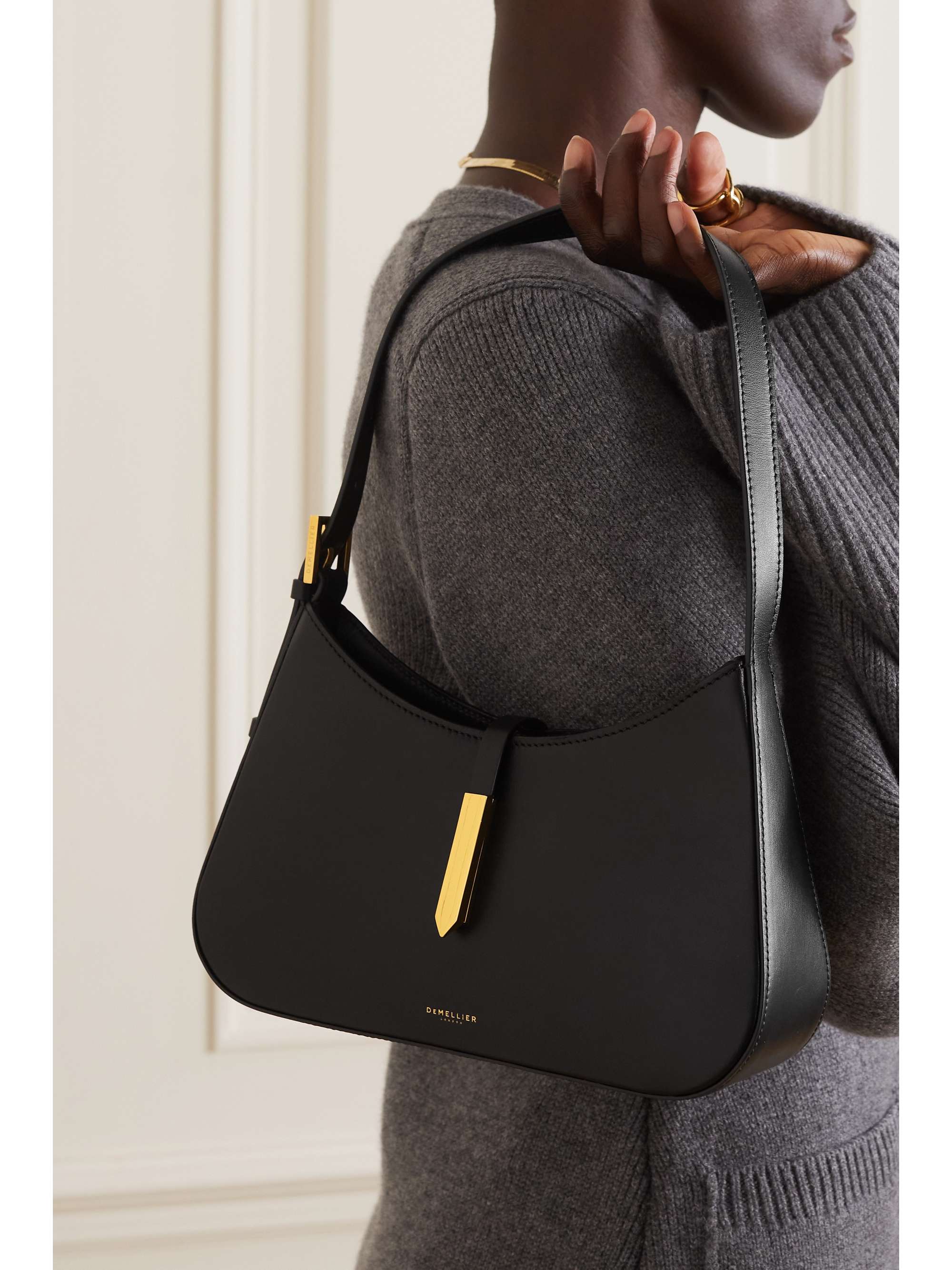 DEMELLIER + NET SUSTAIN Tokyo leather shoulder bag | NET-A-PORTER