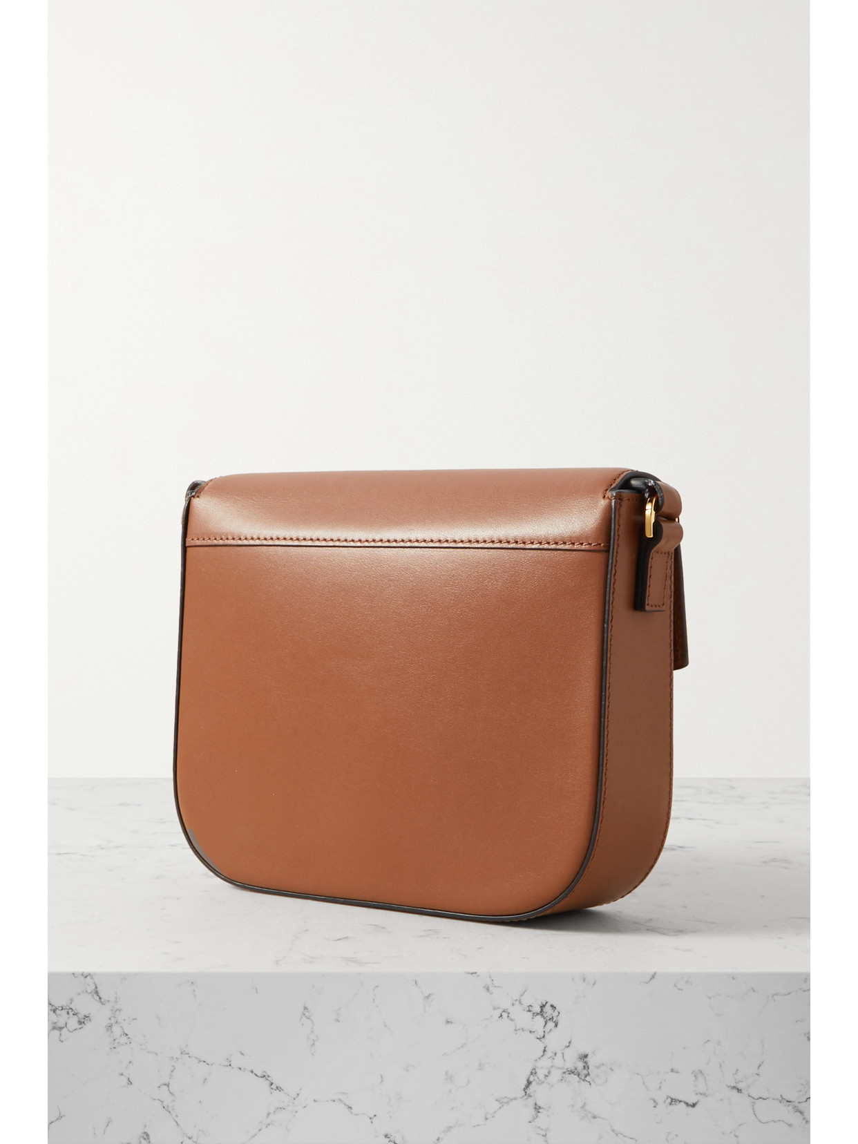 Demellier Vancouver Small Leather Shoulder Bag In Brown