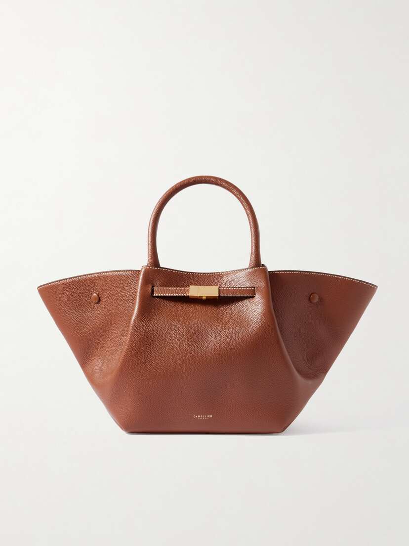 DeMellier The New York Midi Textured-leather Tote