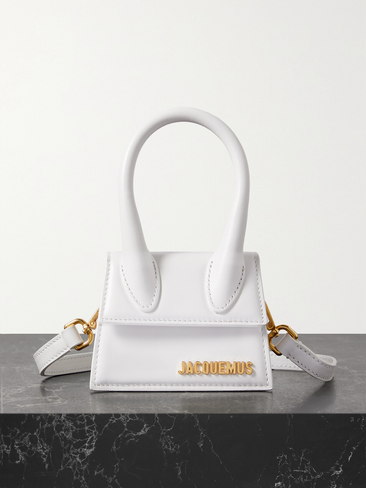 Jacquemus Le Chiquito Mini Leather Tote - White