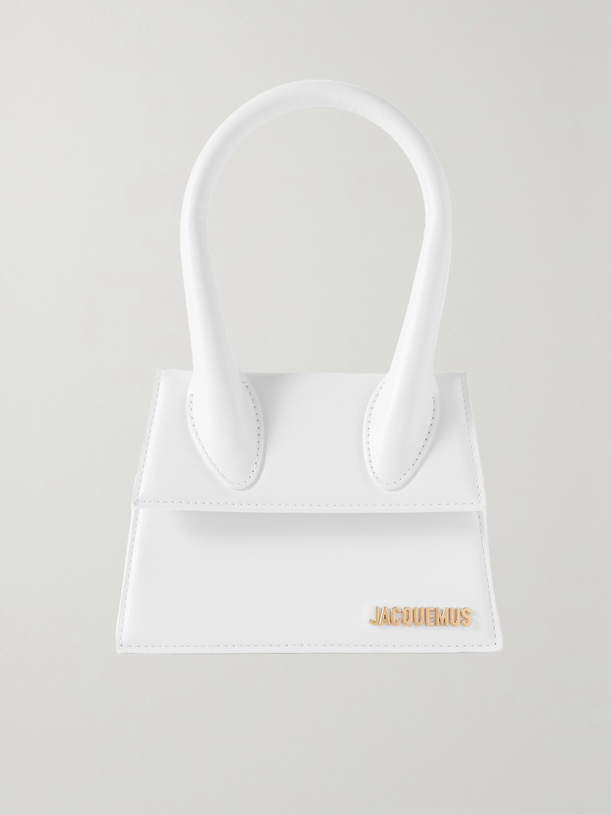 Jacquemus Chiquito Moyen Leather Handbag In White