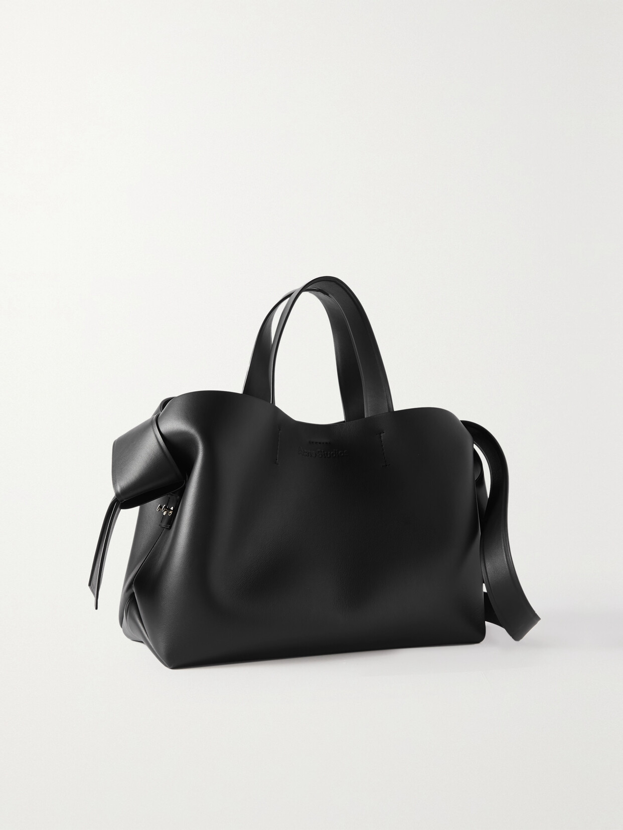 Acne Studios - Musubi Medium Knotted Leather Shoulder Bag - Black