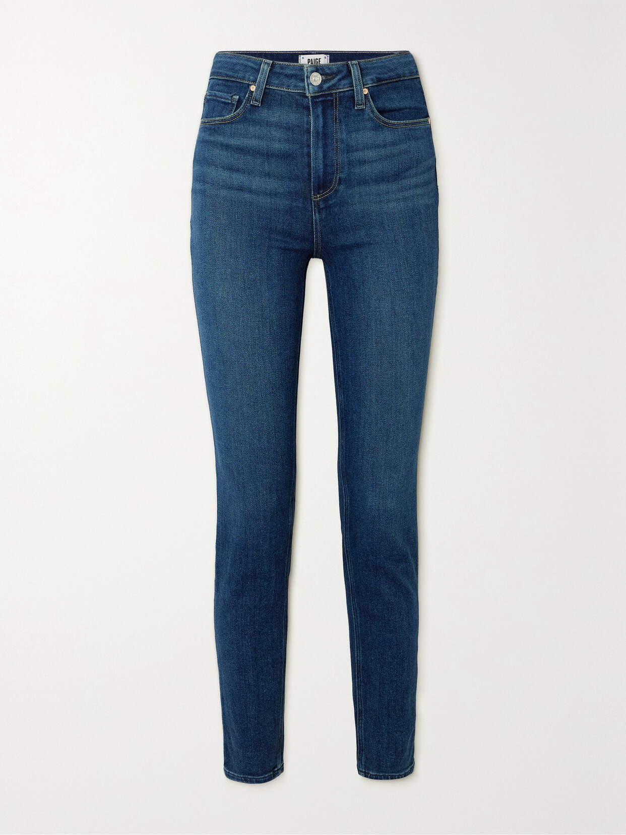 PAIGE Gemma High-rise Slim-leg Jeans - Blue