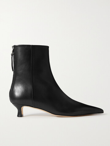 AEYDE Zoe leather point-toe ankle boots