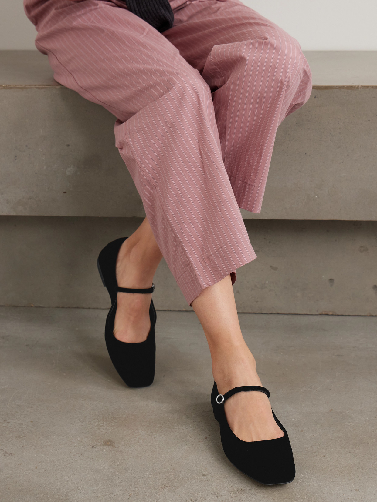 Aeyde Mary Jane Shoes With Flat Soles In Black