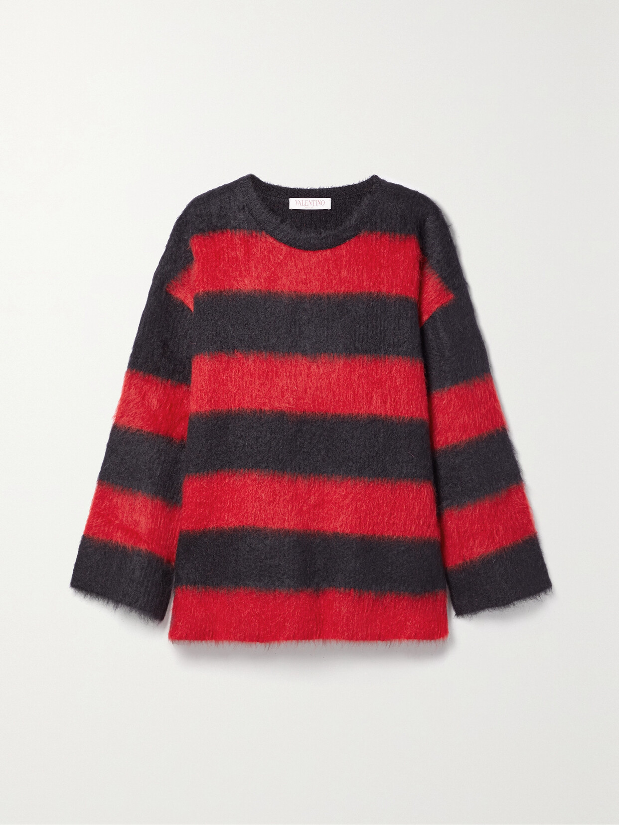 Valentino Stripe-pattern Mohair-blend Jumper