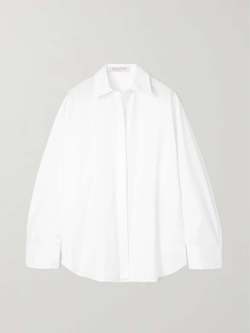 Valentino Garavani Oversized Cotton-poplin Shirt