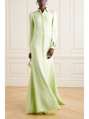 Valentino Garavani Silk-crepe shirt gown