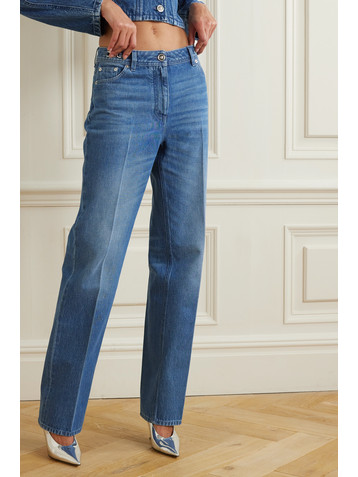 Versace High-rise straight-leg jeans