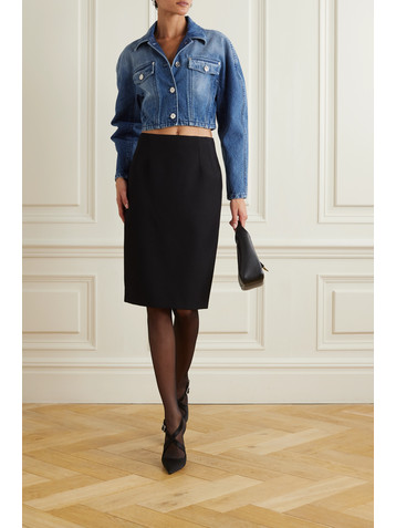 Versace Cropped denim jacket