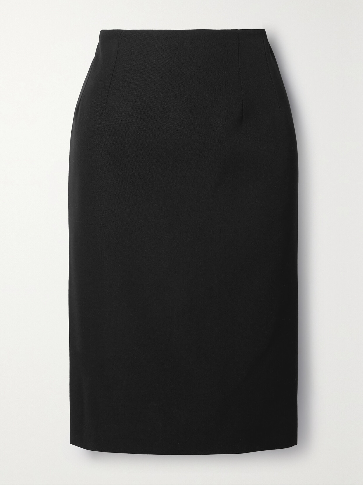 Versace - Grain De Poudre Wool Skirt - Black