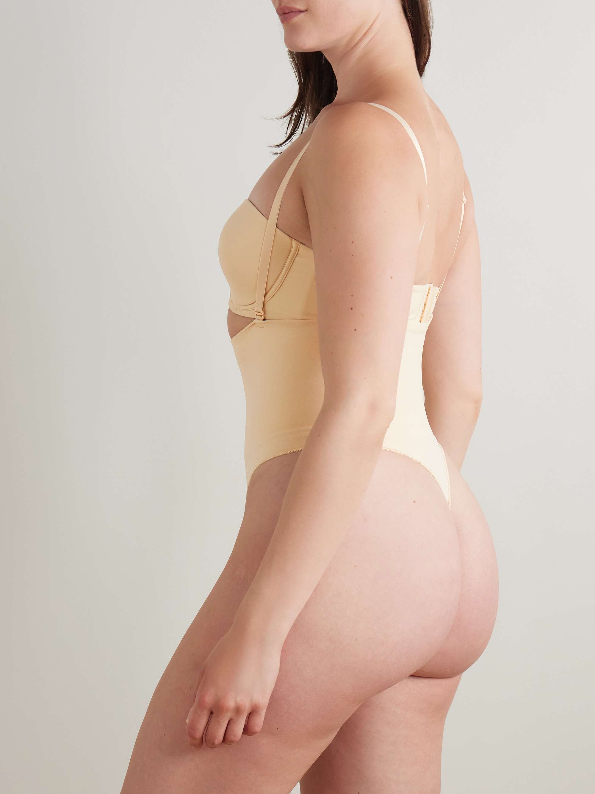 SKIMS Core Control High Waist Thong Sand NETAPORTER