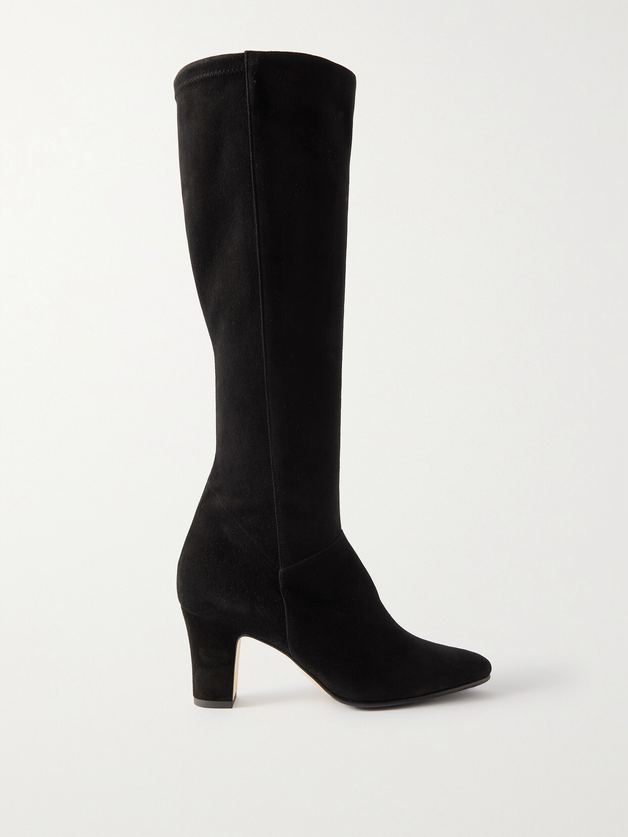 Manolo Blahnik - Pitana 70 Suede Knee Boots - Black