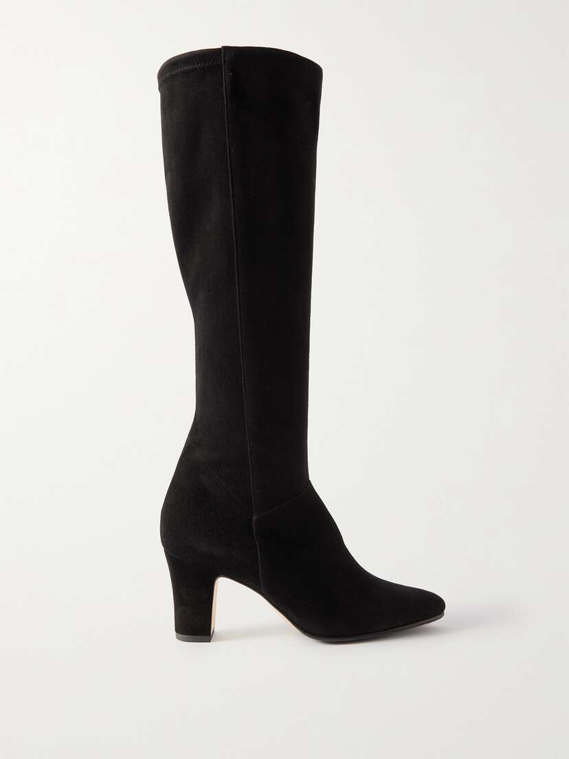 Manolo Blahnik Pitana 70 Suede Knee Boots