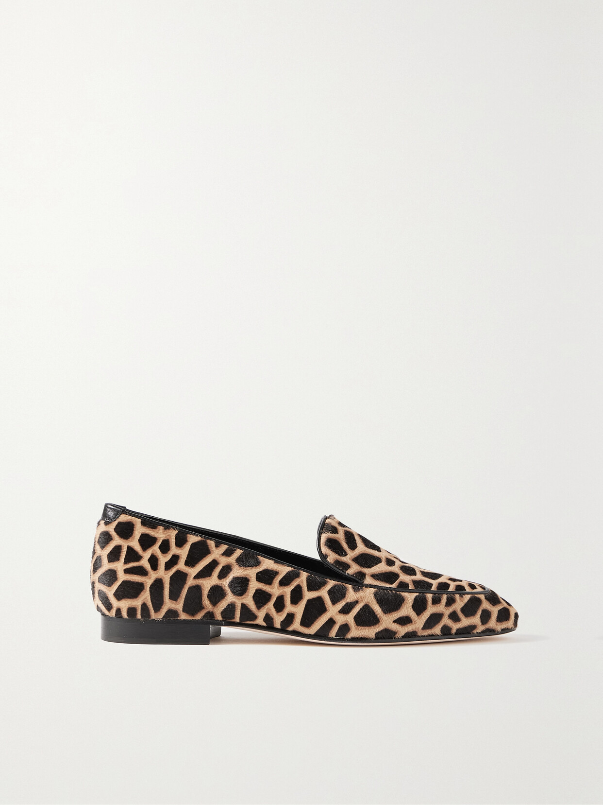 Manolo Blahnik Pitakabo Leather-trimmed Printed Calf Hair Loafers - Brown