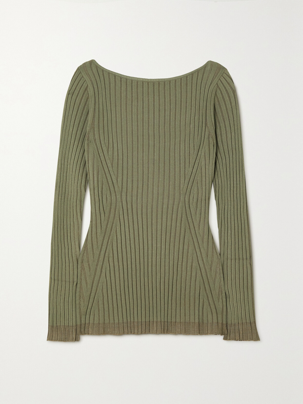 Ninety Percent - + Net Sustain Irie Ribbed-knit Top - Green