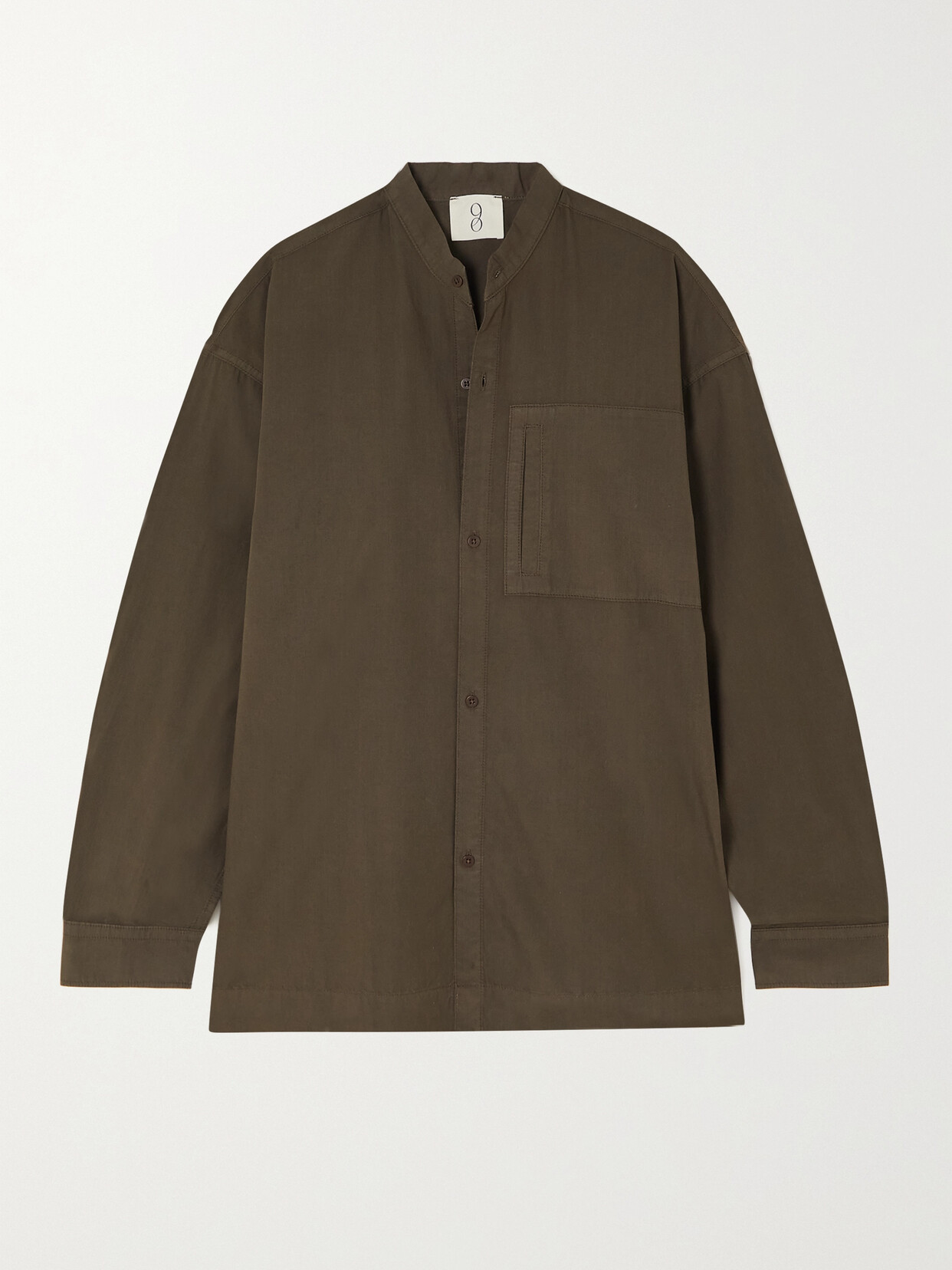 Ninety Percent - + Net Sustain Haring Organic Cotton Shirt - Brown