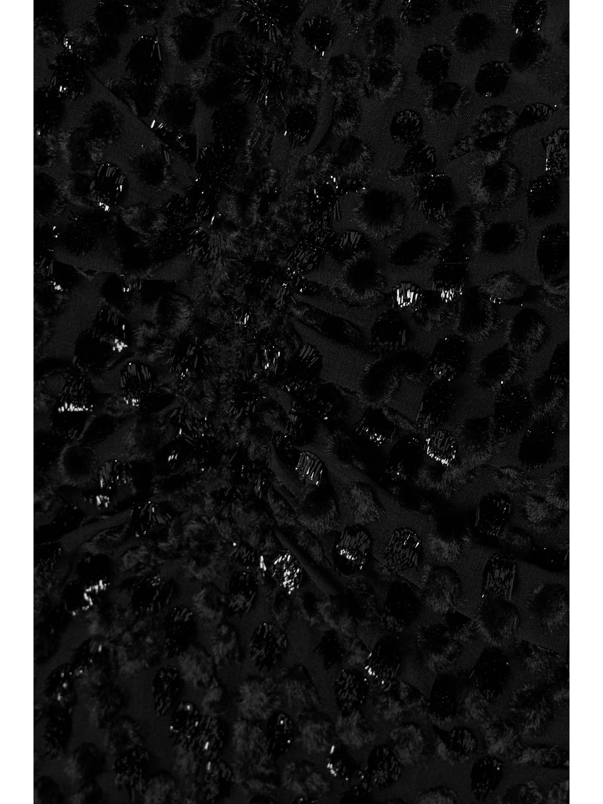 Isabel Marant Usmara Metallic Devoré-velvet Mini Dress In Black