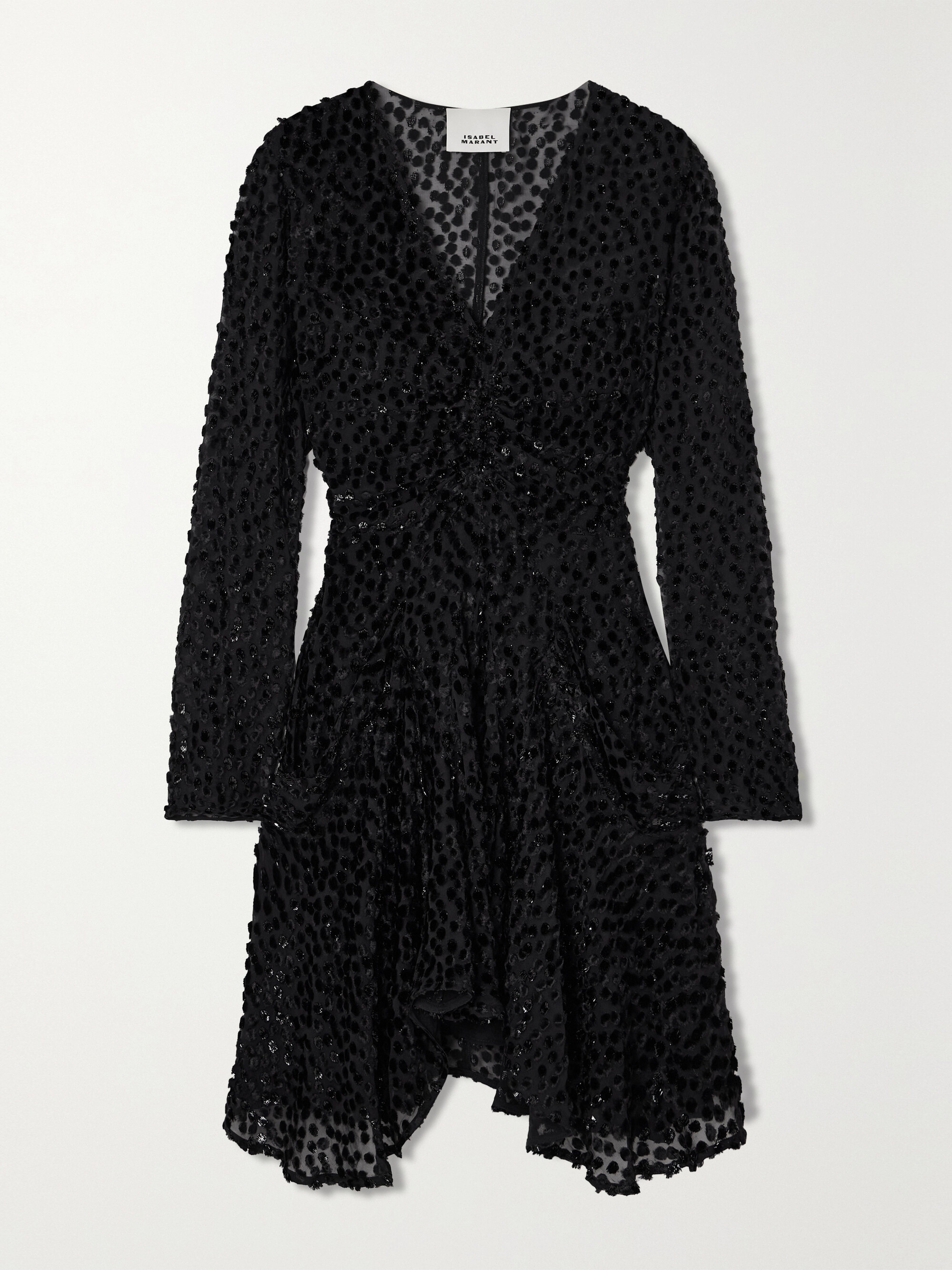 Isabel Marant Usmara metallic devoré-velvet mini dress thumbnail