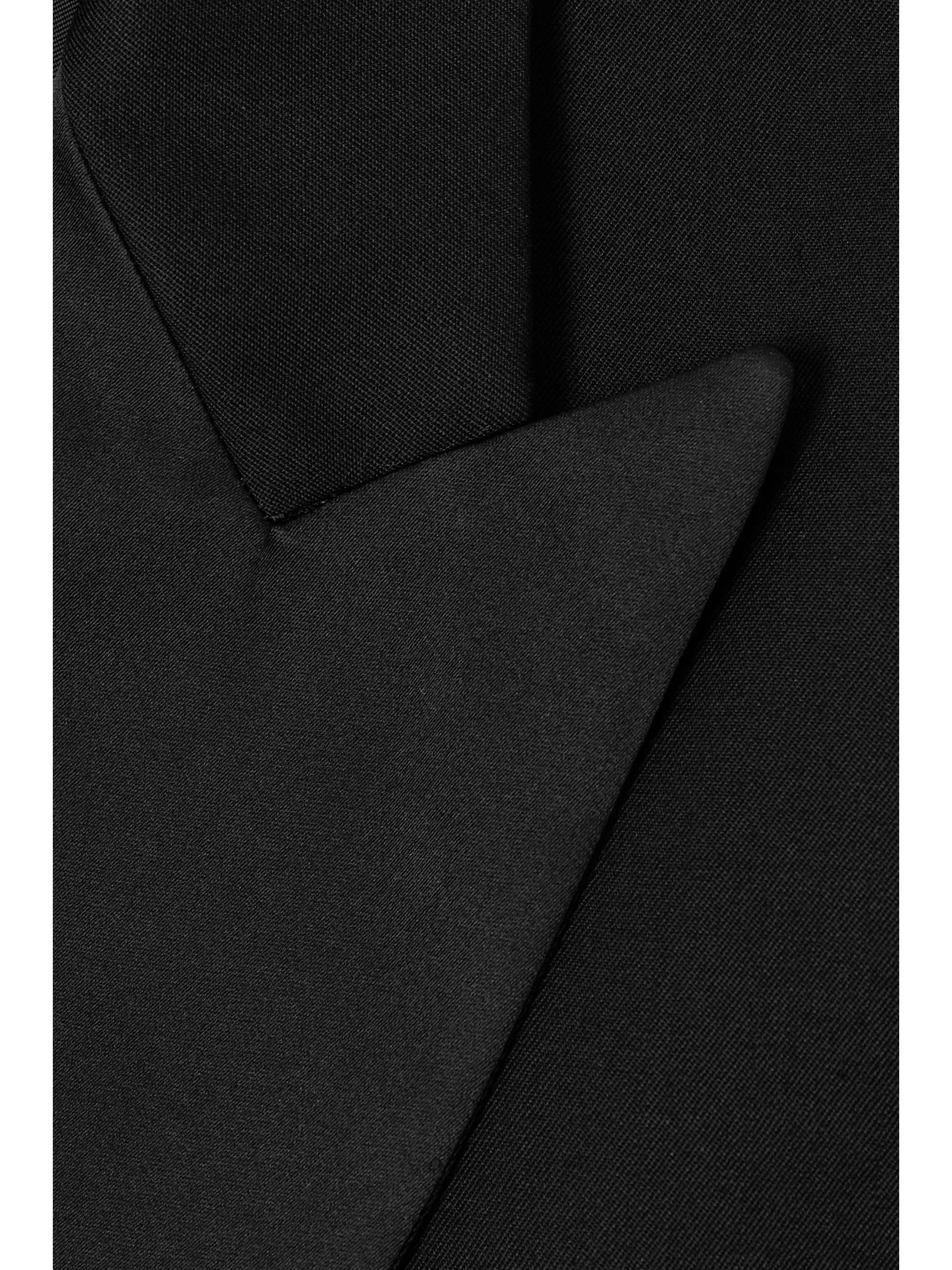 ISABEL MARANT Peagan doublebreasted satintrimmed wool blazer NETA