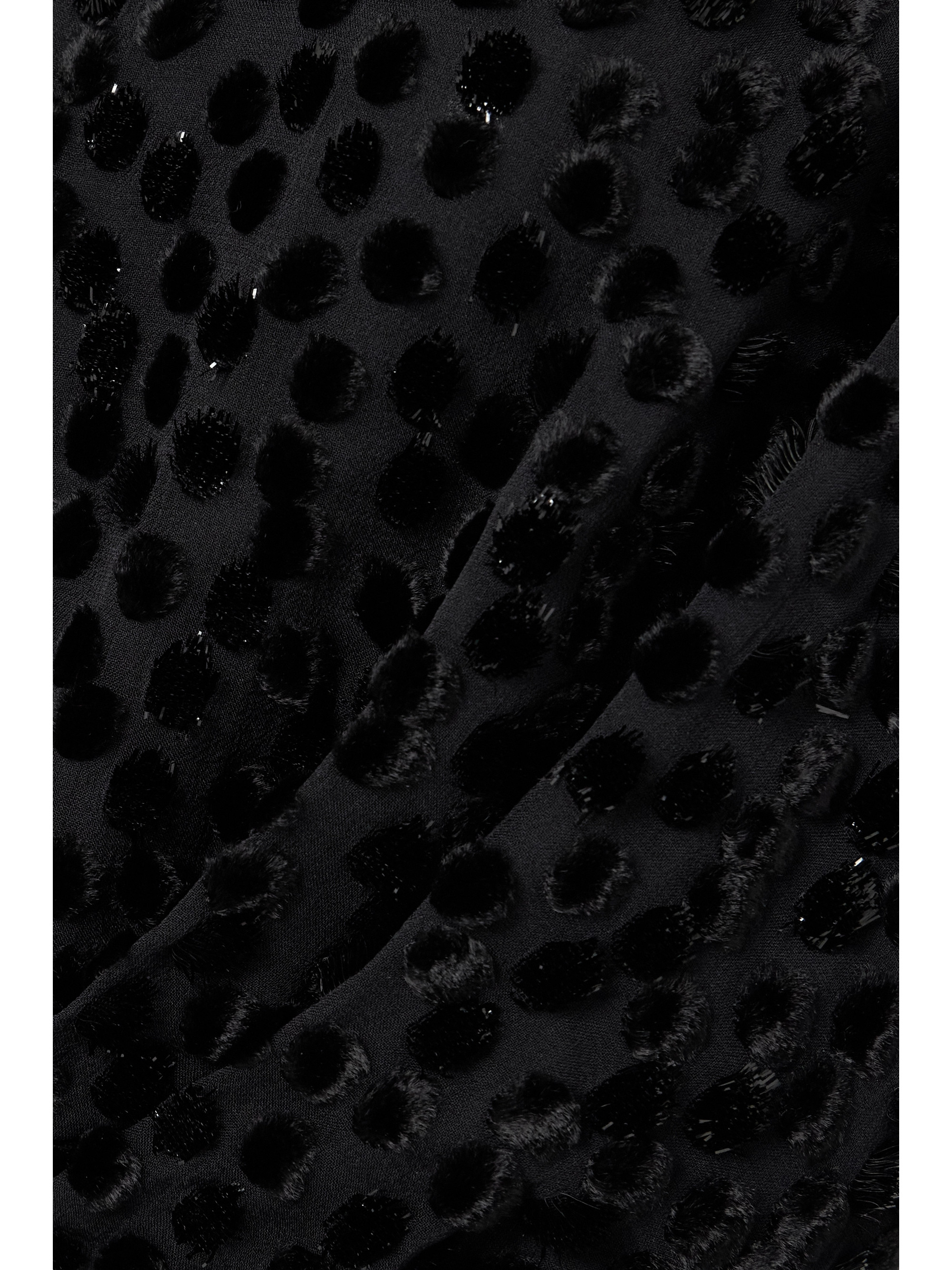 Isabel Marant Maray metallic flocked chiffon midi dress thumbnail