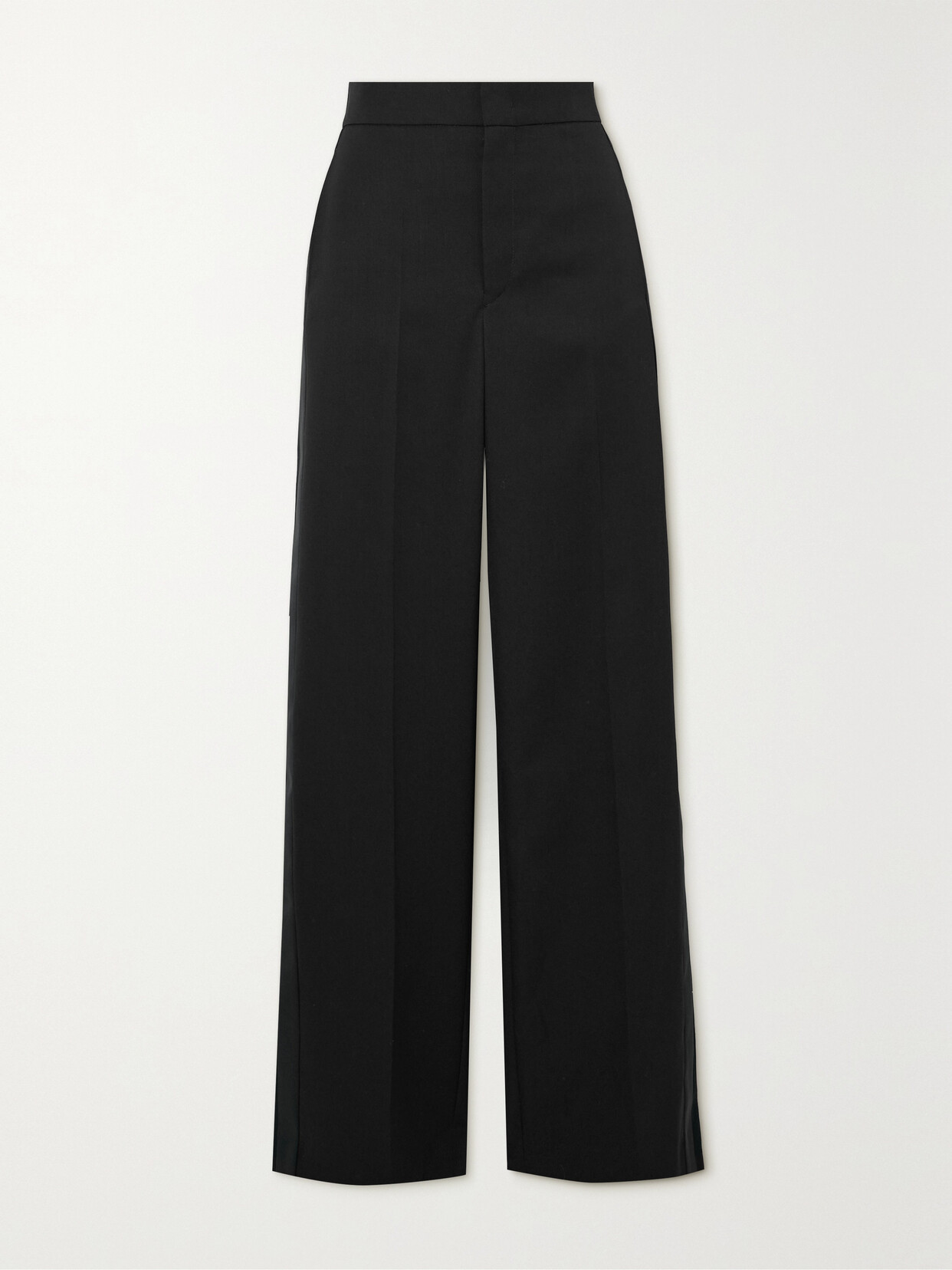 Isabel Marant Scarly Wool-twill Straight-leg Pants - Black