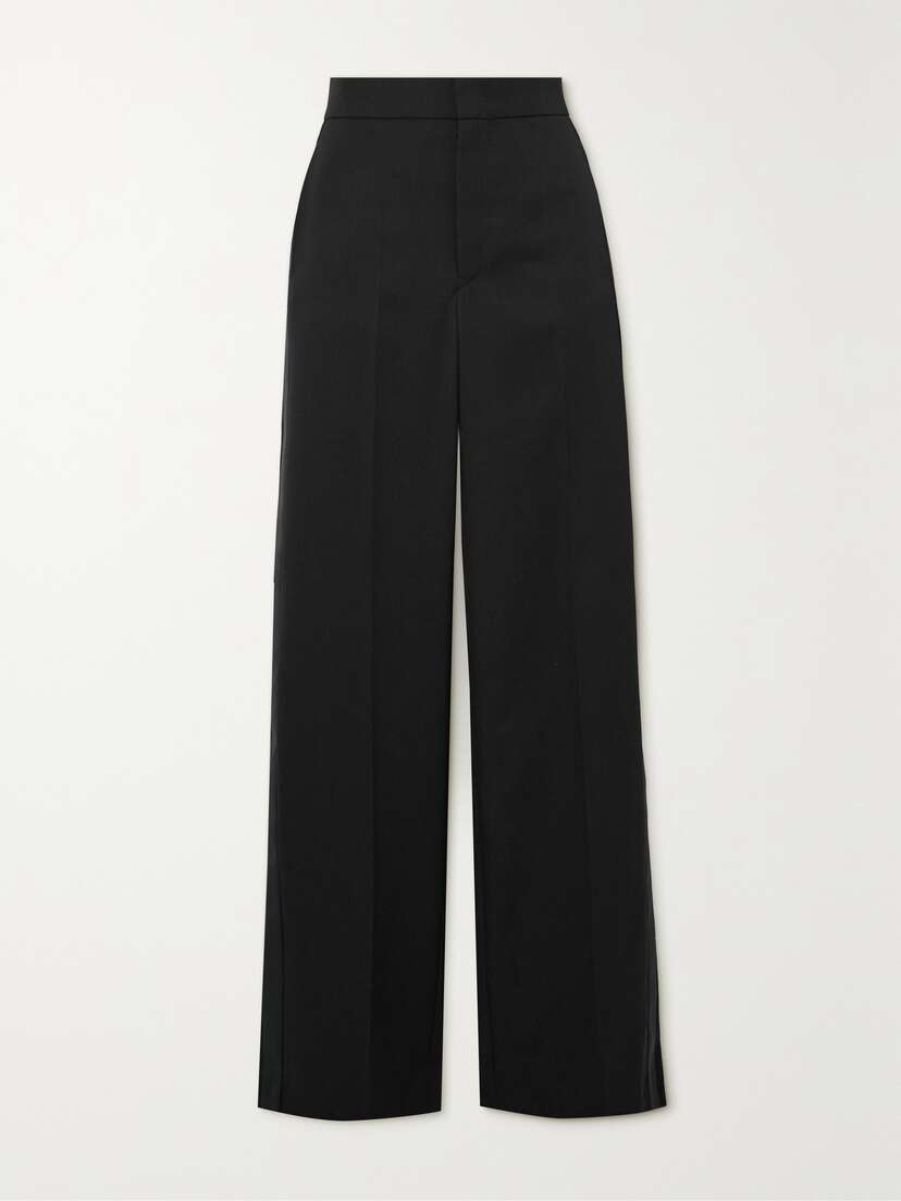 Isabel Marant Scarly Wool-twill Straight-leg Pants
