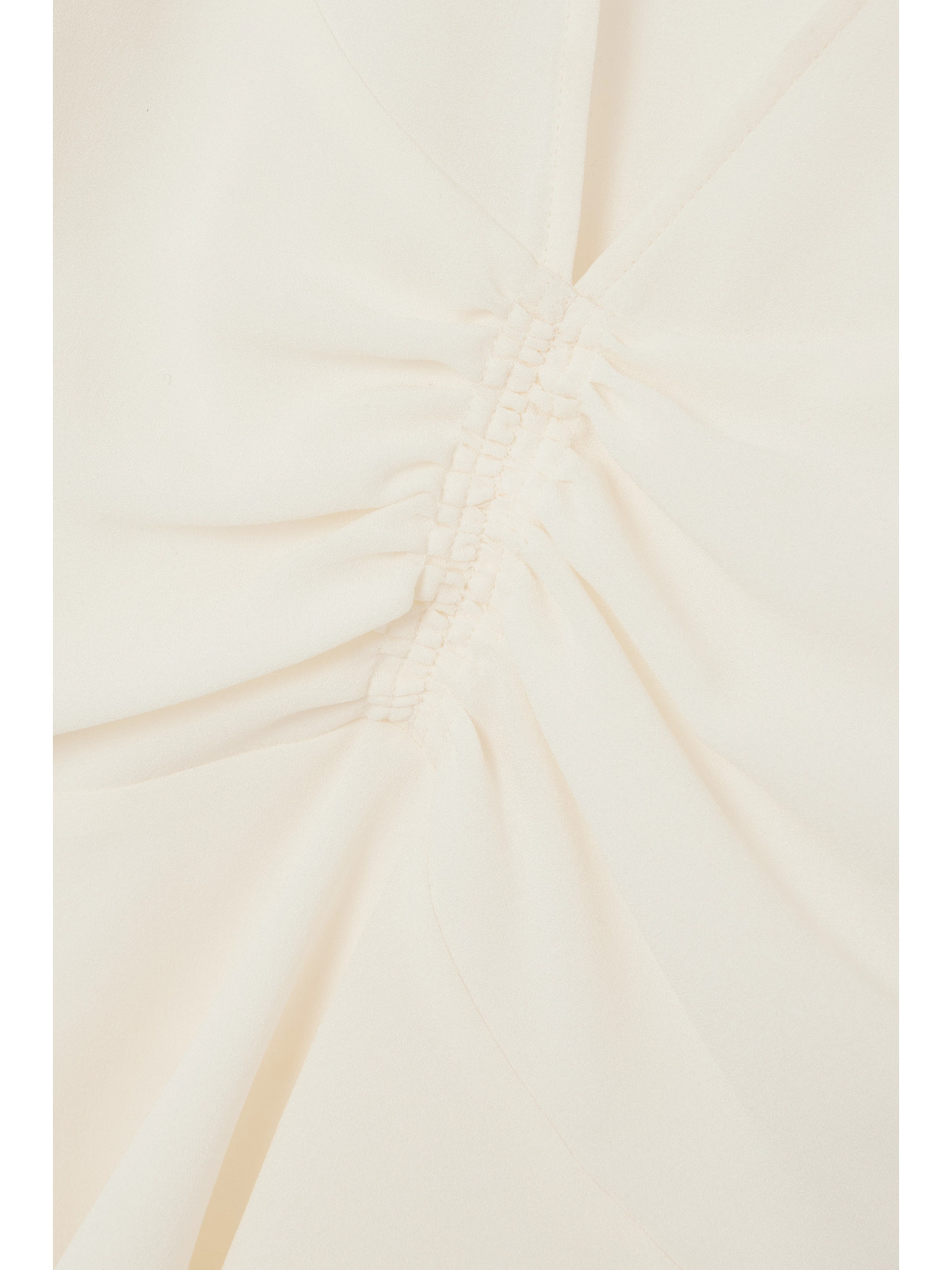 Shop Isabel Marant Ulietta Gathered Crepe Blouse In Off-white