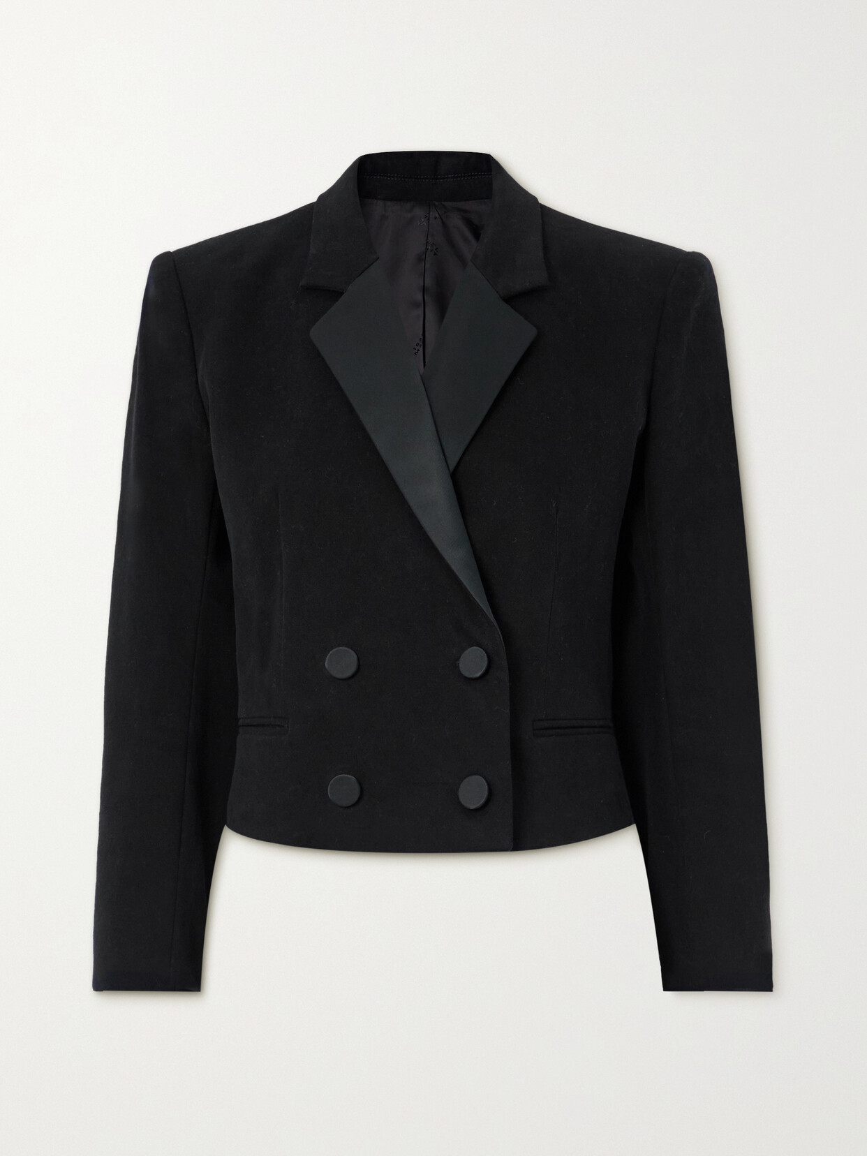 Isabel Marant - Hasta Cropped Double-breasted Wool Blazer - Black