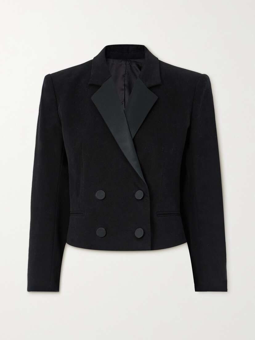 Isabel Marant Hasta Cropped Double-breasted Wool Blazer