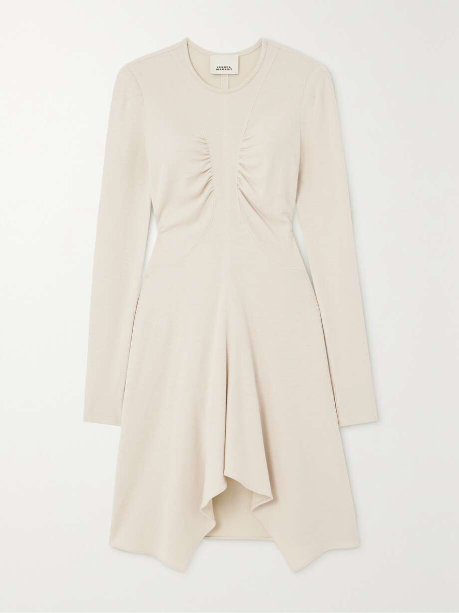 net-a-porter.com | Devane asymmetric gathered knitted midi dress