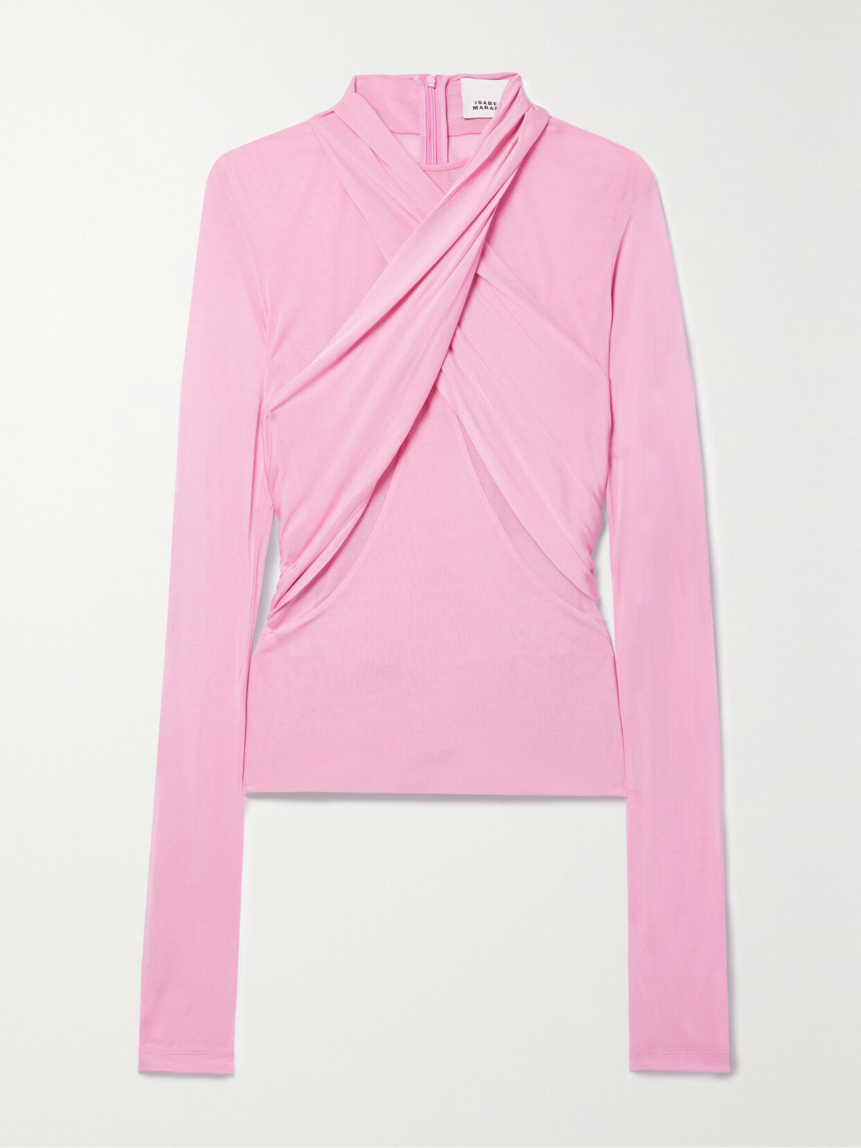 Isabel Marant - Resly Draped Stretch-jersey Top - Pink