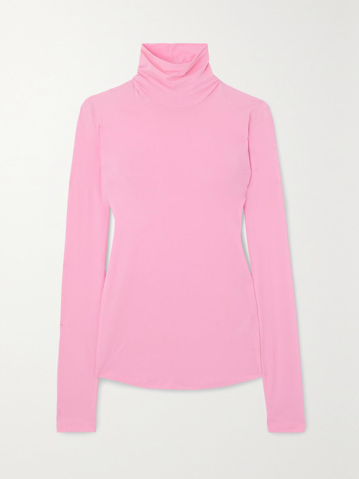 Isabel Marant Faeza Stretch-silk Turtleneck Top - Pink