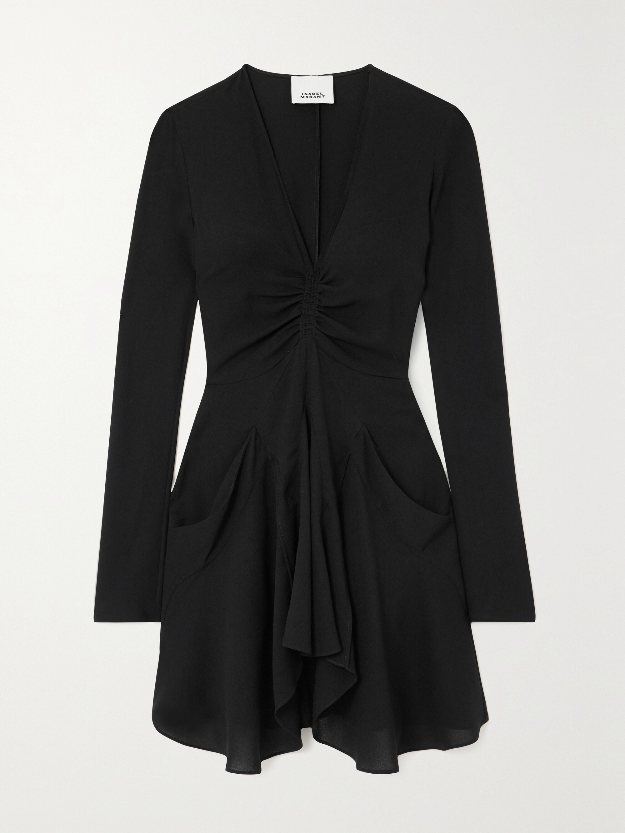 Isabel Marant Usmara gathered crepe mini dress