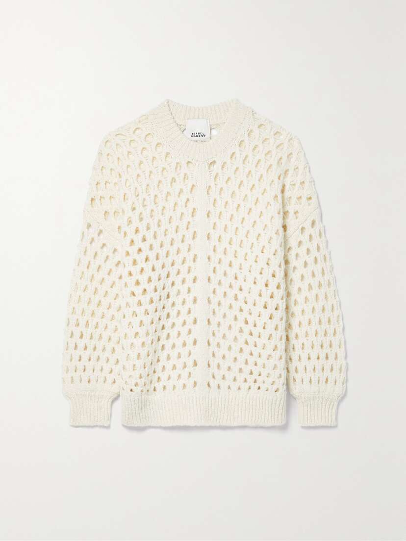 Isabel Marant Tane Open-knit Alpaca-blend Sweater