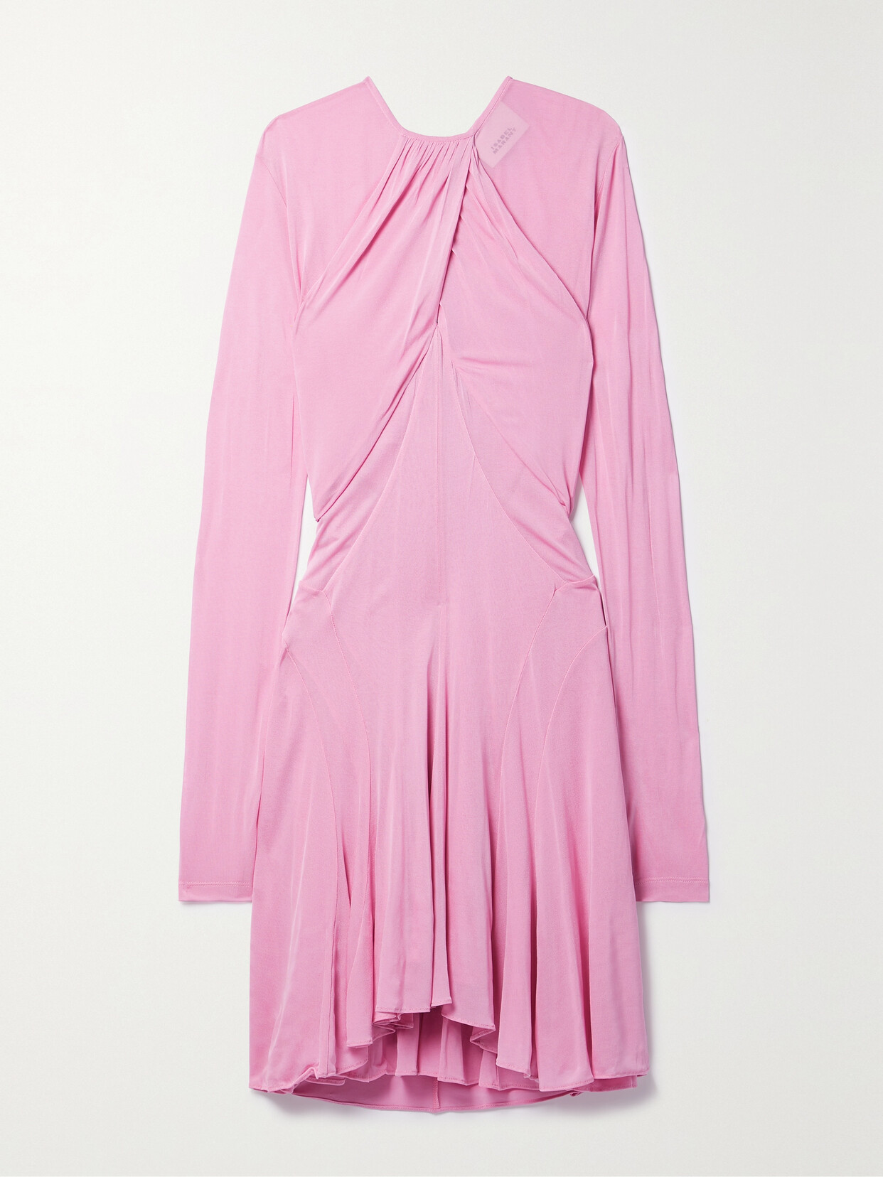 Isabel Marant Rosema Draped Stretch-jersey Mini Dress - Pink