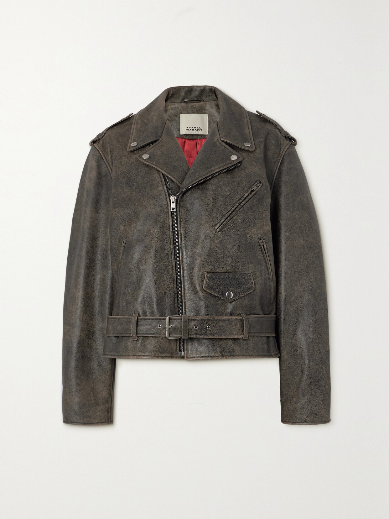 Isabel Marant - Barbara Leather Biker Jacket - Black